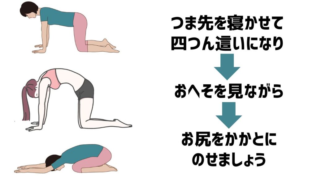 シェルストレッチのやり方